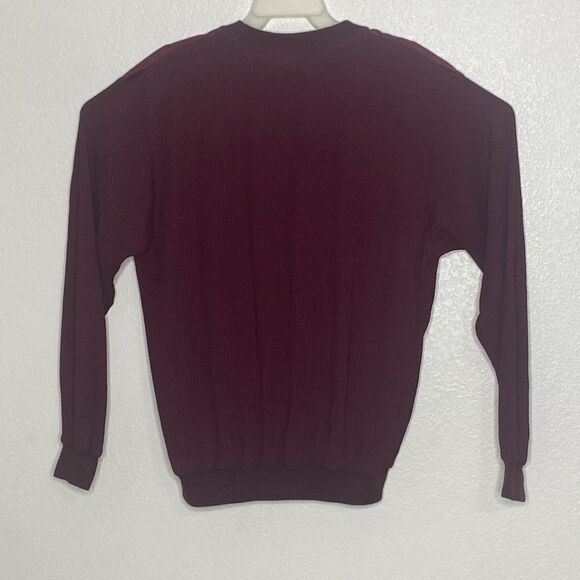 ALAN STUART Men’s Maroon Crewneck Sweater Size M. Made in USA - Picture 6 of 6